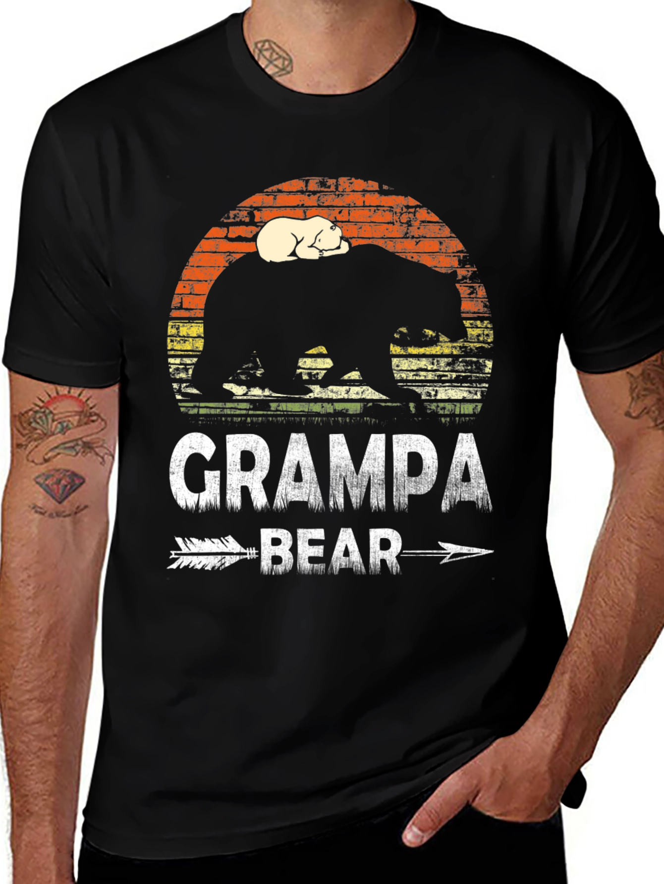 Grampa Bear T-Shirt - Cute Fathers Day Gift