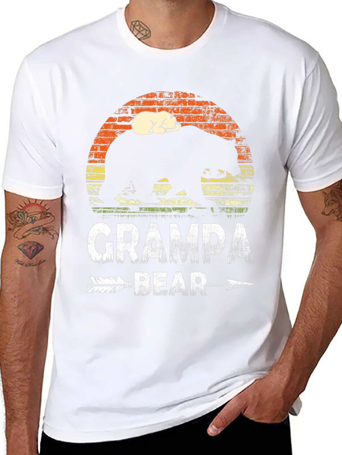 Grampa Bear T-Shirt - Cute Fathers Day Gift