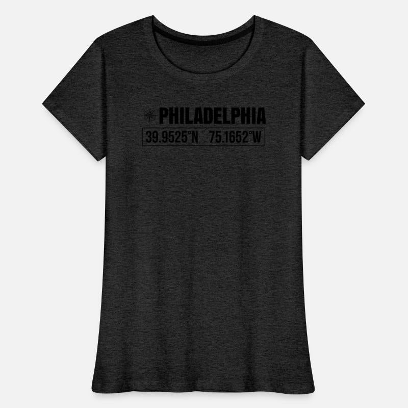 Philadelphia City GPS Coordinates Souvenir USA