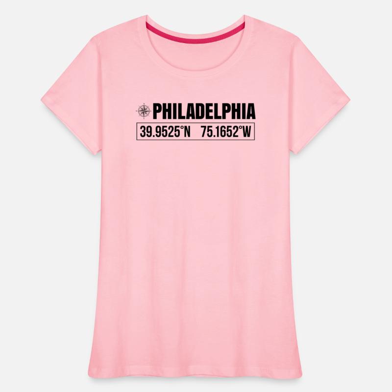 Philadelphia City GPS Coordinates Souvenir USA