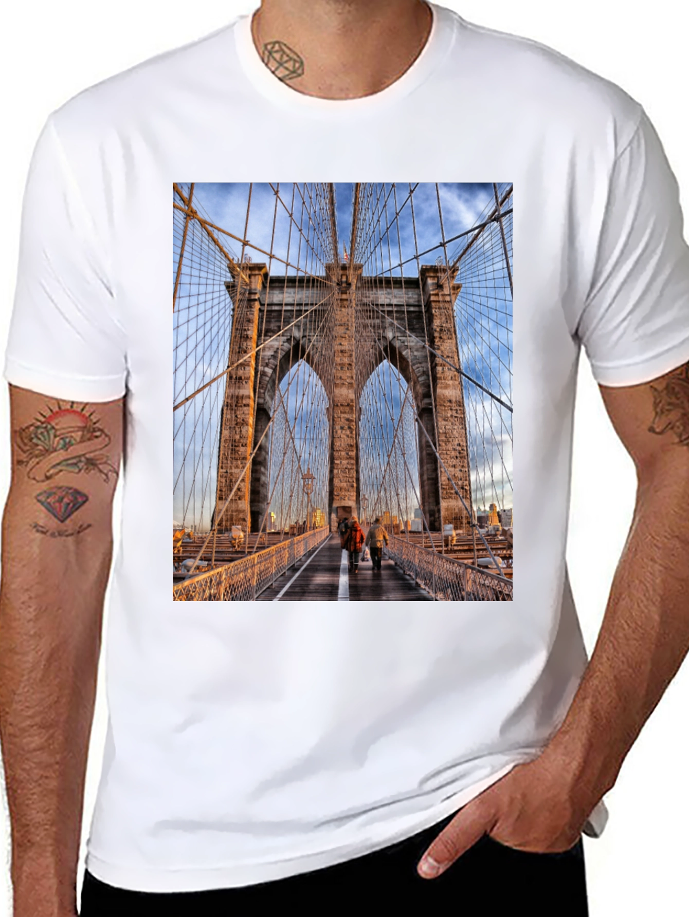 Brooklyn Bridge Black T-Shirt