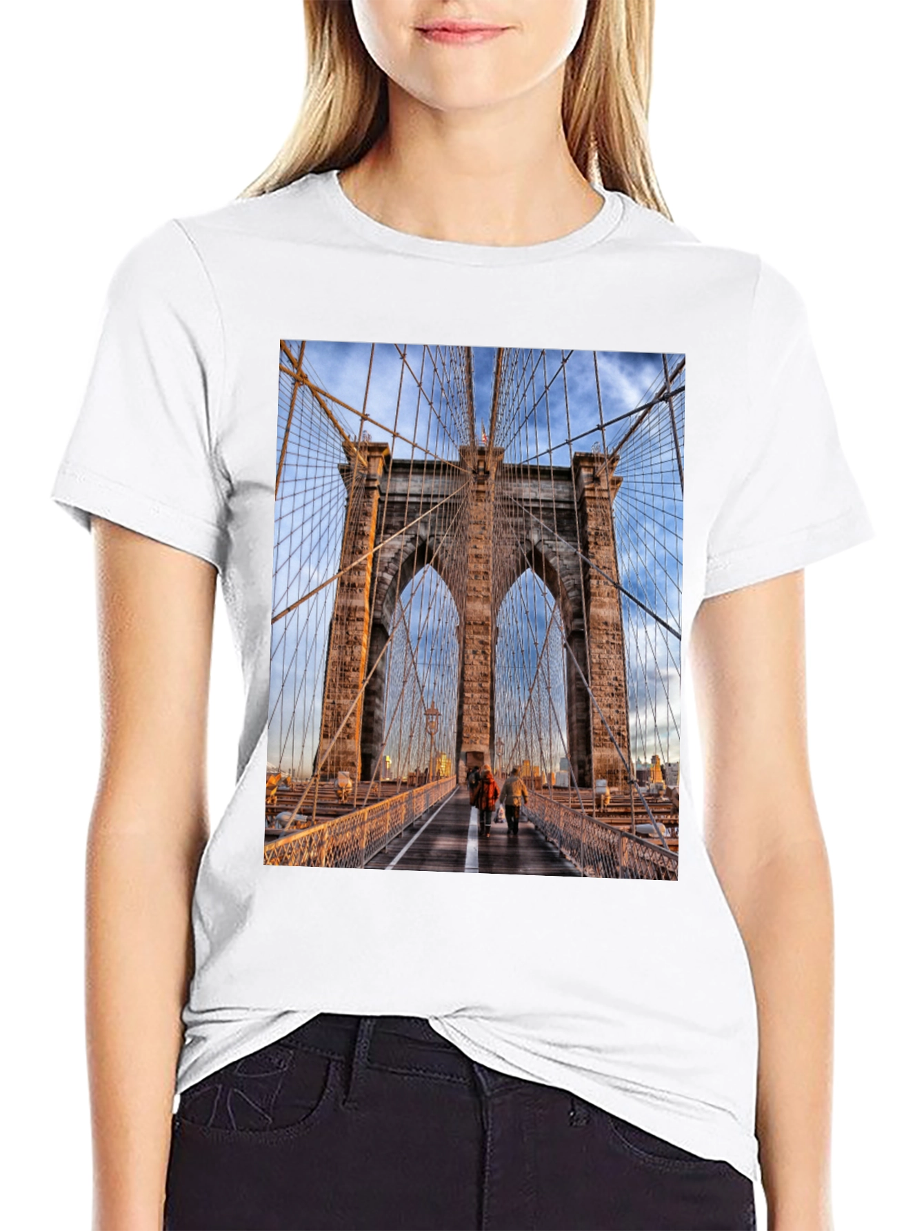 Brooklyn Bridge Black T-Shirt