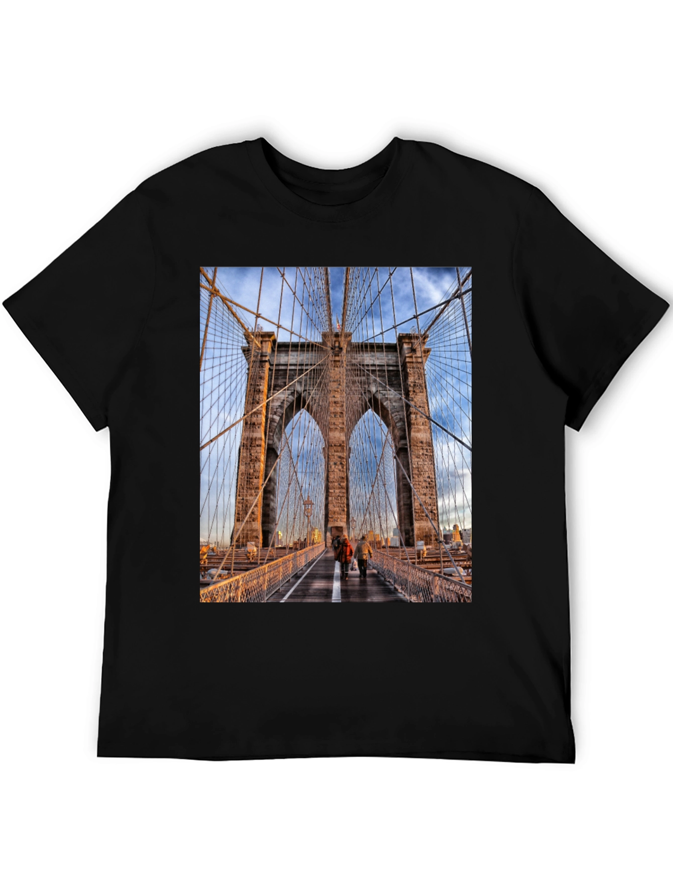 Brooklyn Bridge Black T-Shirt