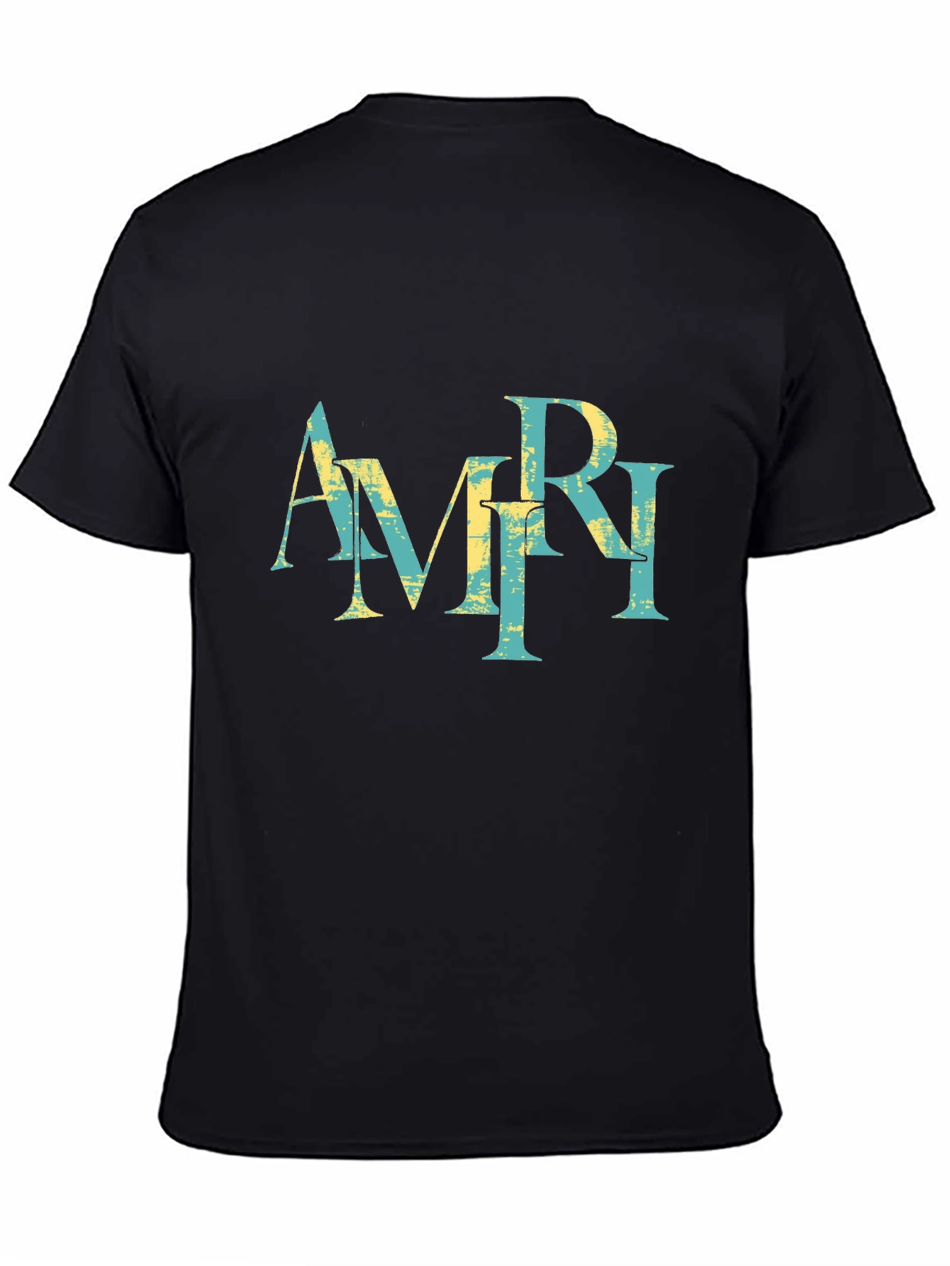 AMRI Graphic Print Black T-Shirt
