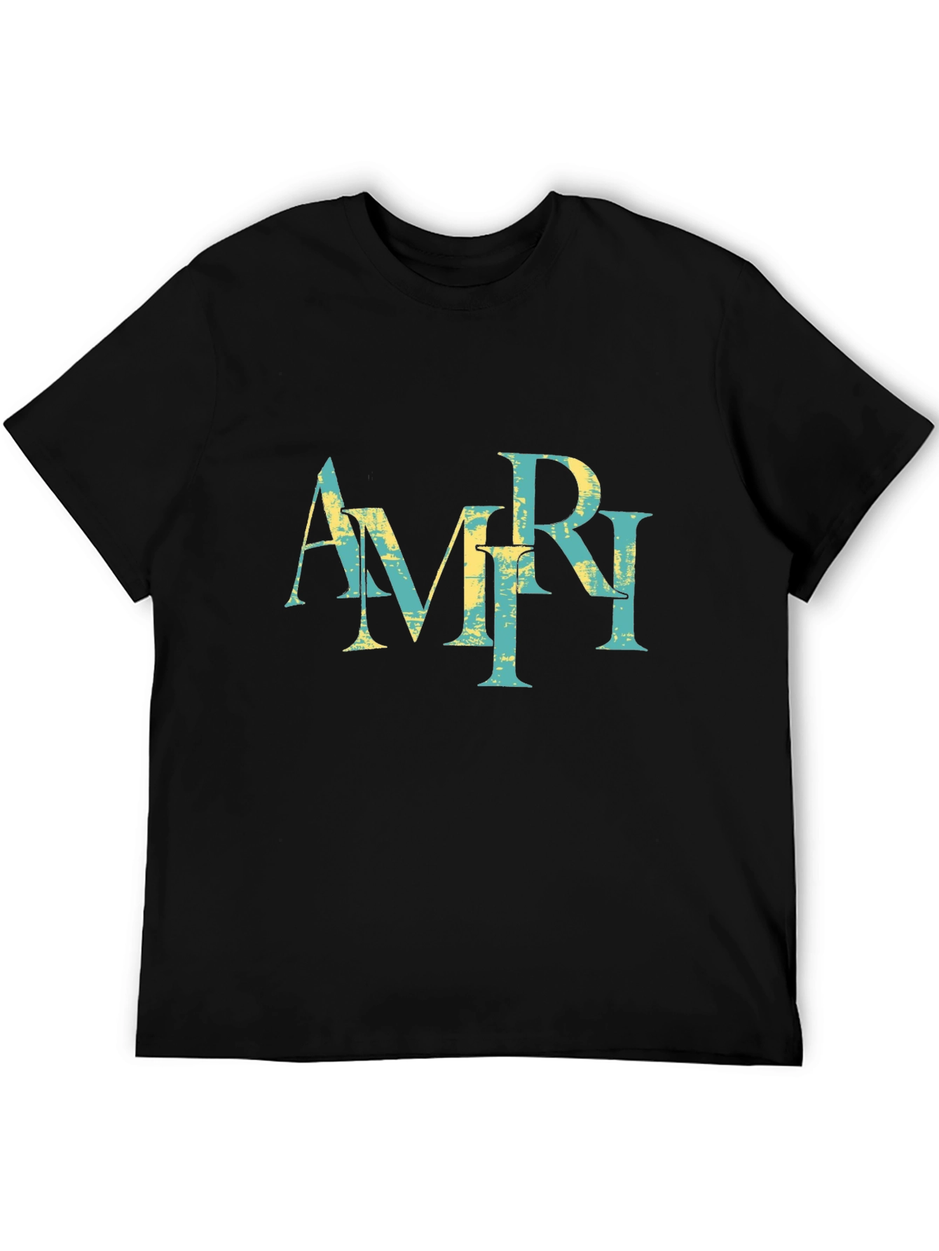 AMRI Graphic Print Black T-Shirt