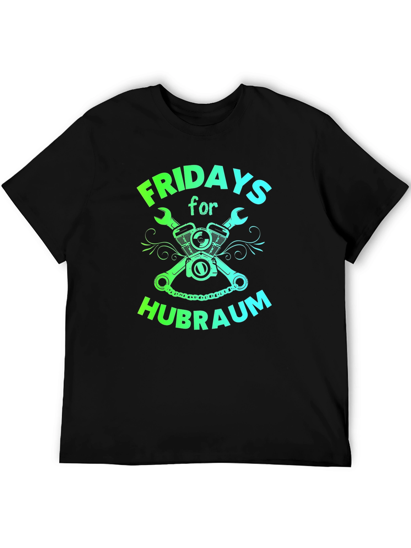 Fridays for Hubraum Black Graphic Tee