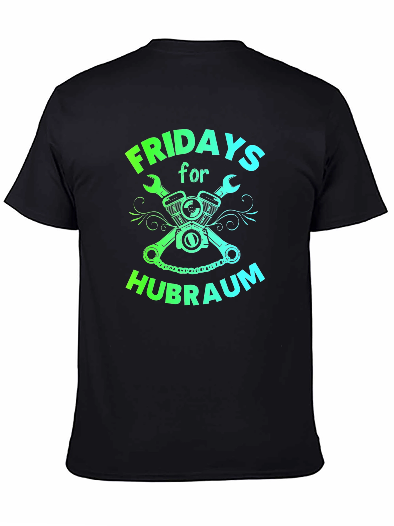 Fridays for Hubraum Black Graphic Tee