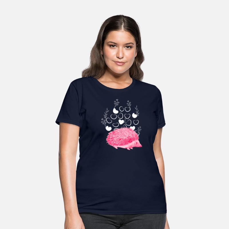 Pink Hedgehog Woman's T-Shirt