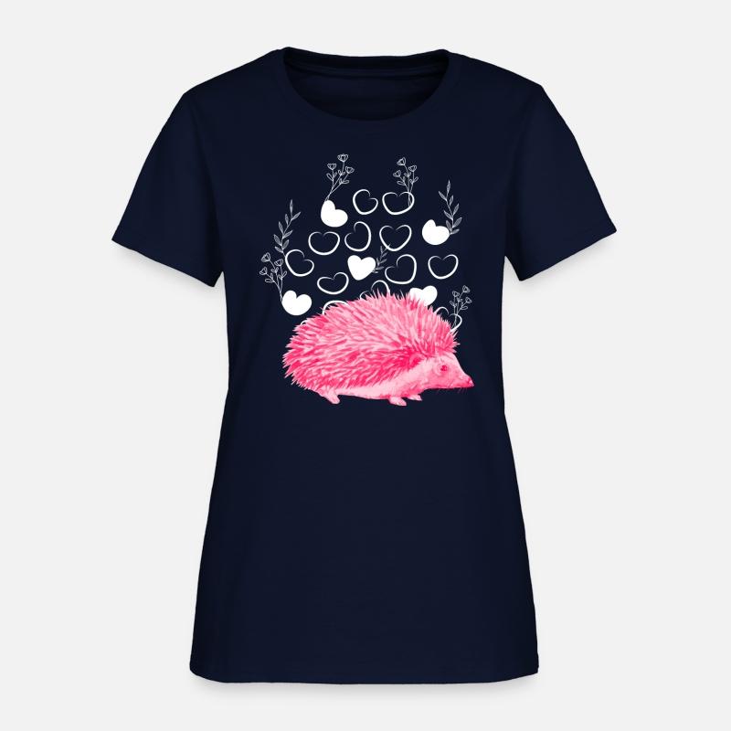 Pink Hedgehog Woman's T-Shirt