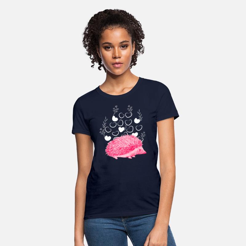 Pink Hedgehog Woman's T-Shirt