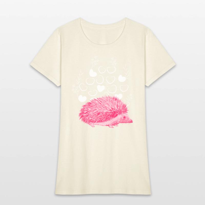 Pink Hedgehog Woman's T-Shirt