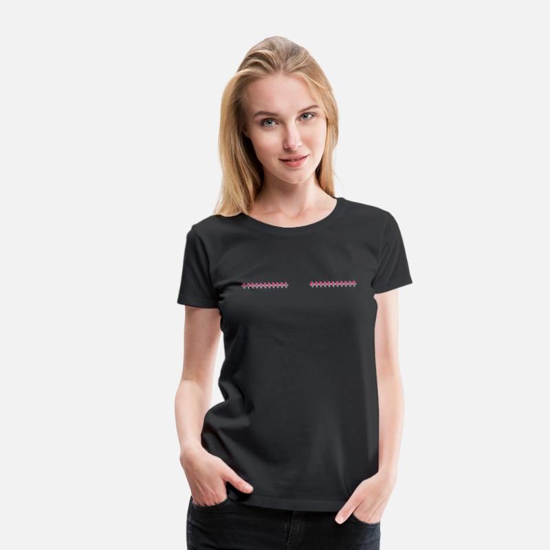 Pink Mastectomy Stitches