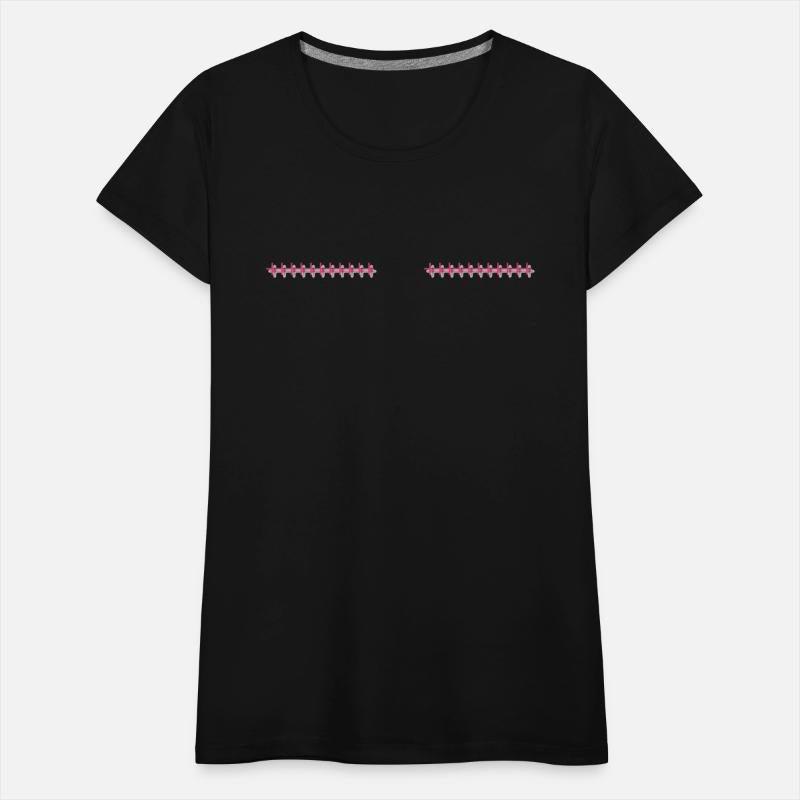 Pink Mastectomy Stitches