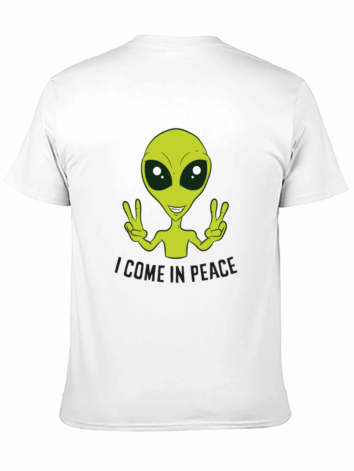 Peace Alien Graphic Tee - Black