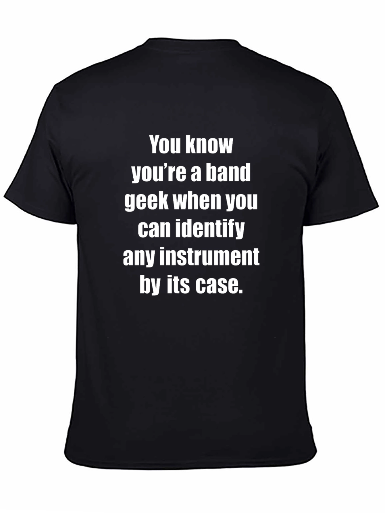 Band Geek T-Shirt: Instrument Case Identifier