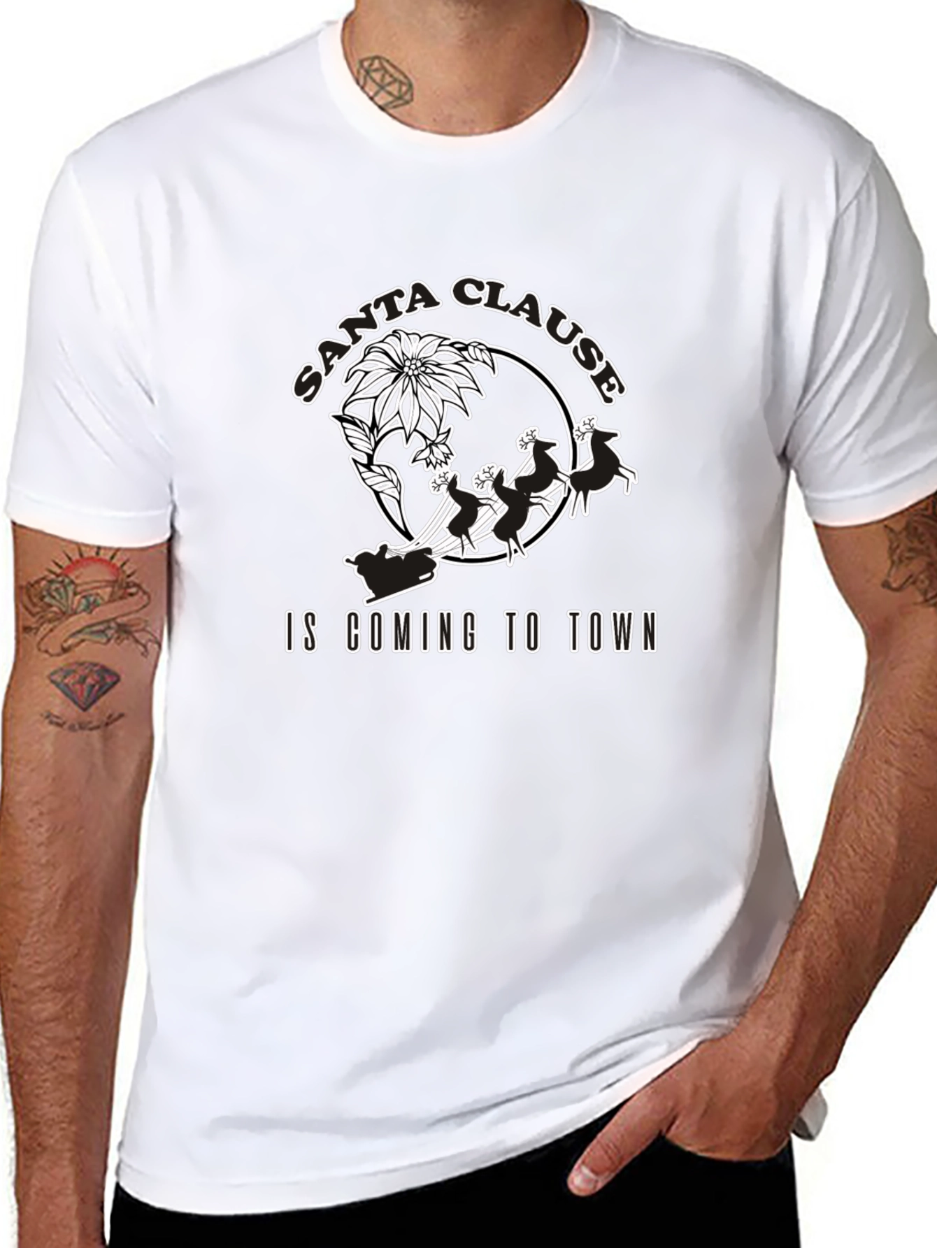 Santa Claus is Coming to Town Graphic T-Shirt