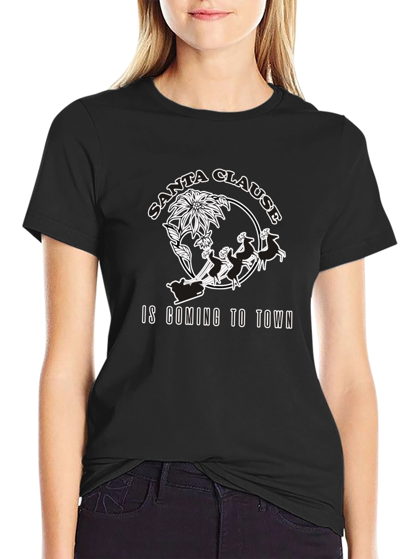 Santa Claus is Coming to Town Graphic T-Shirt