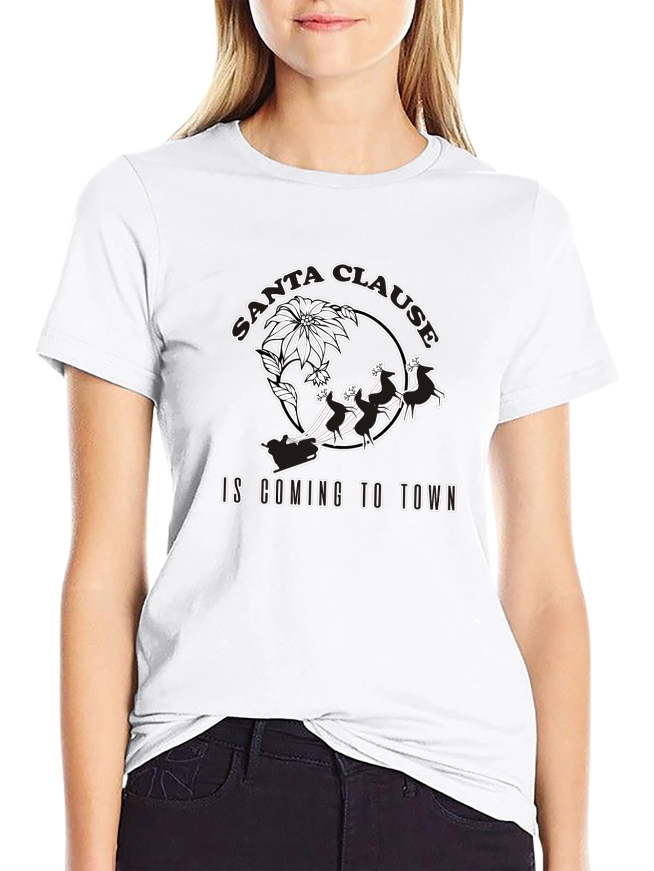 Santa Claus is Coming to Town Graphic T-Shirt