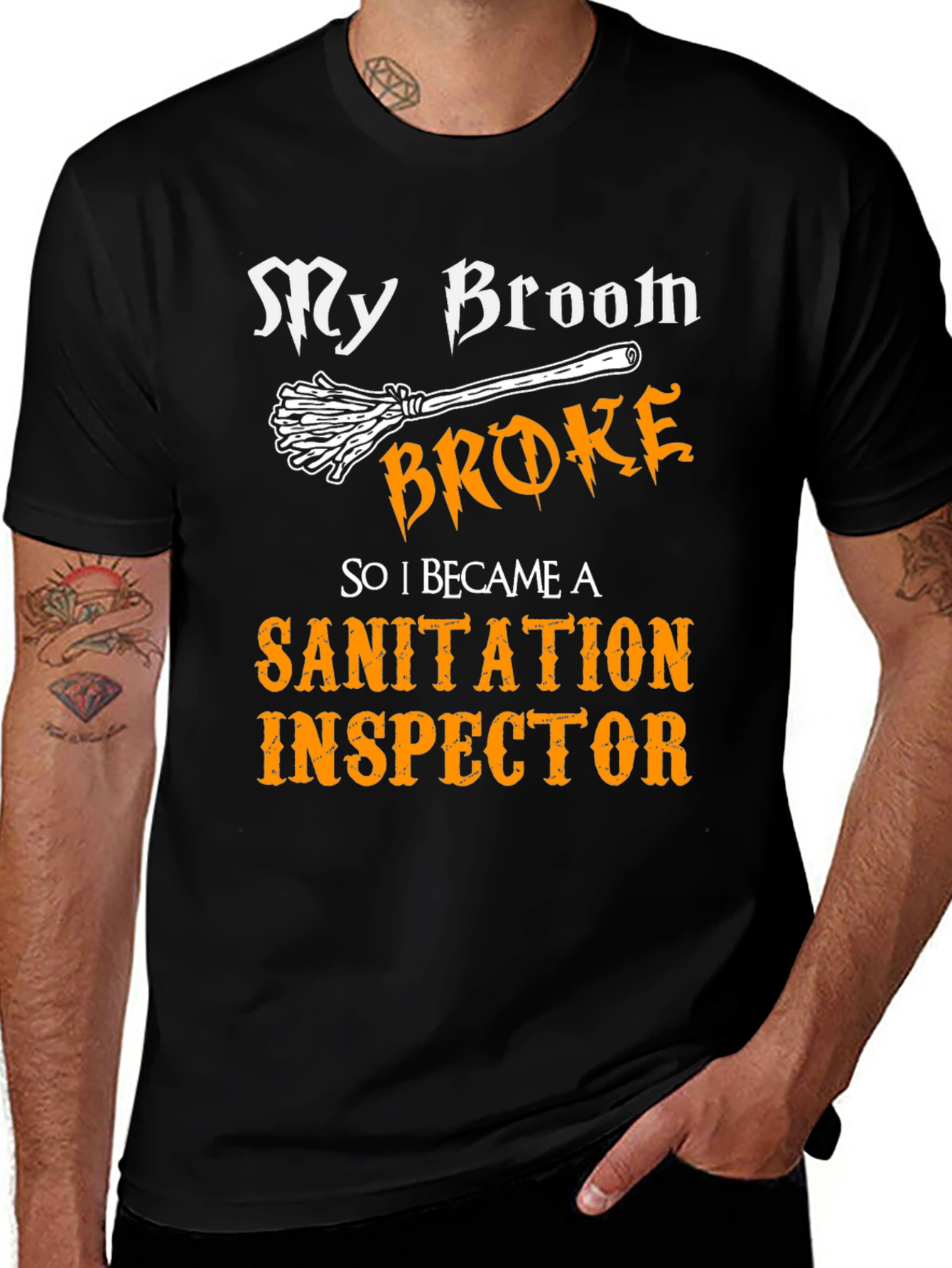 My Broom Broke Sanitation Inspector T-Shirt
