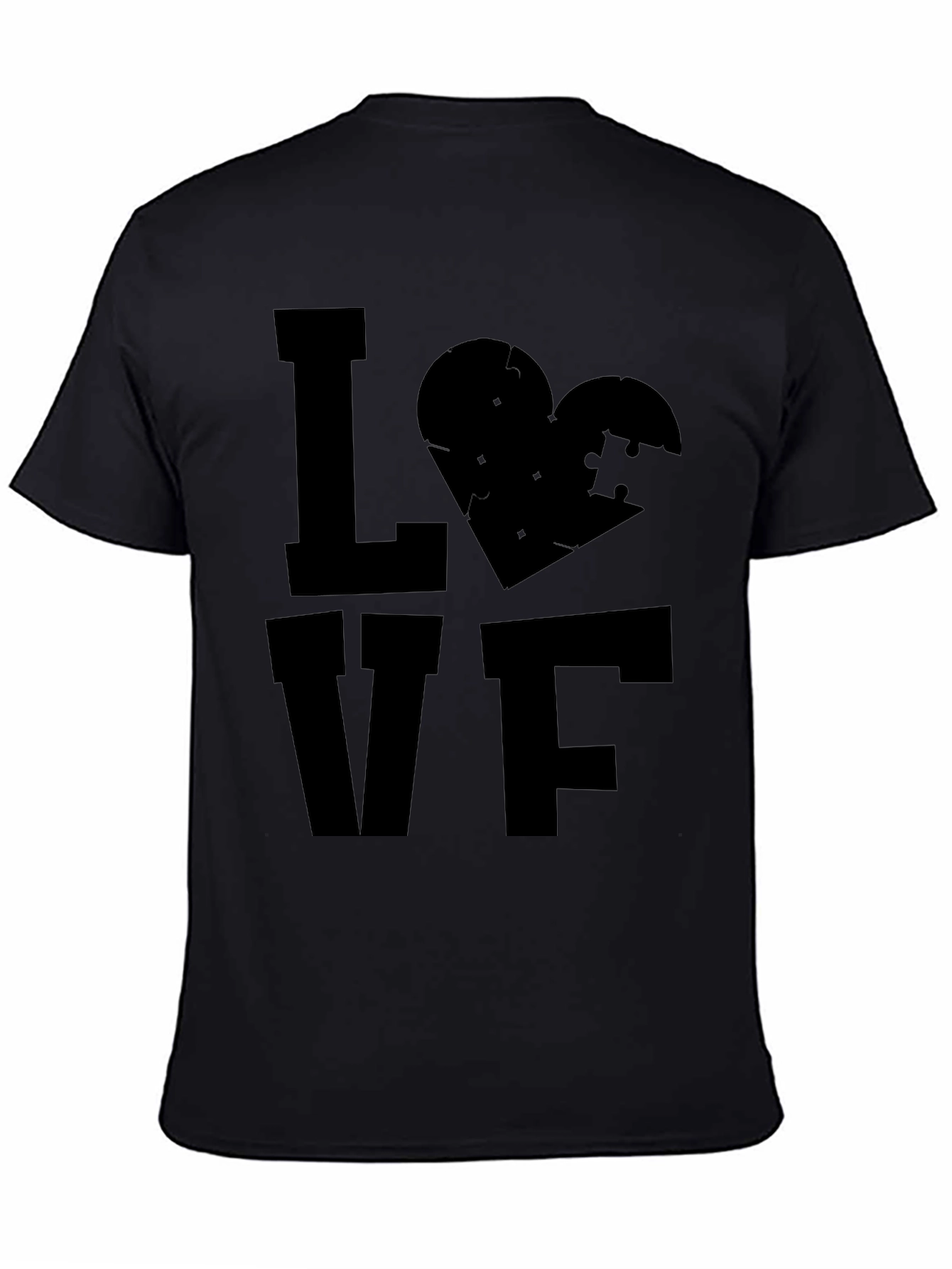 LOVE Autism Awareness T-Shirt - Puzzle Piece Heart Tee