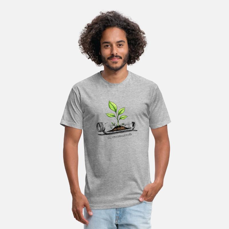 Plastic to Life Hand Drawn Eco Design Green plant