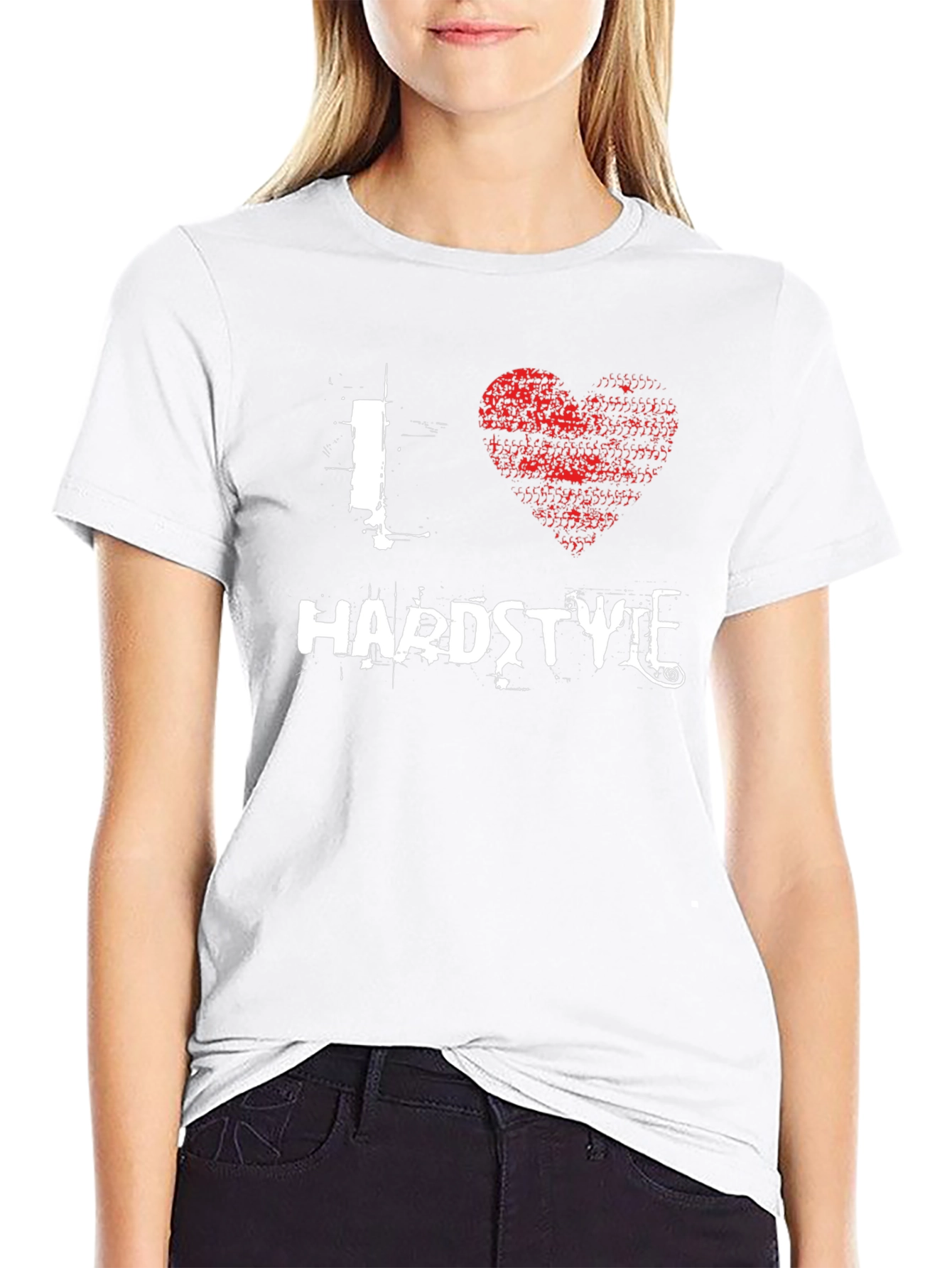 I Love Hardstyle T-Shirt Black Graphic Tee