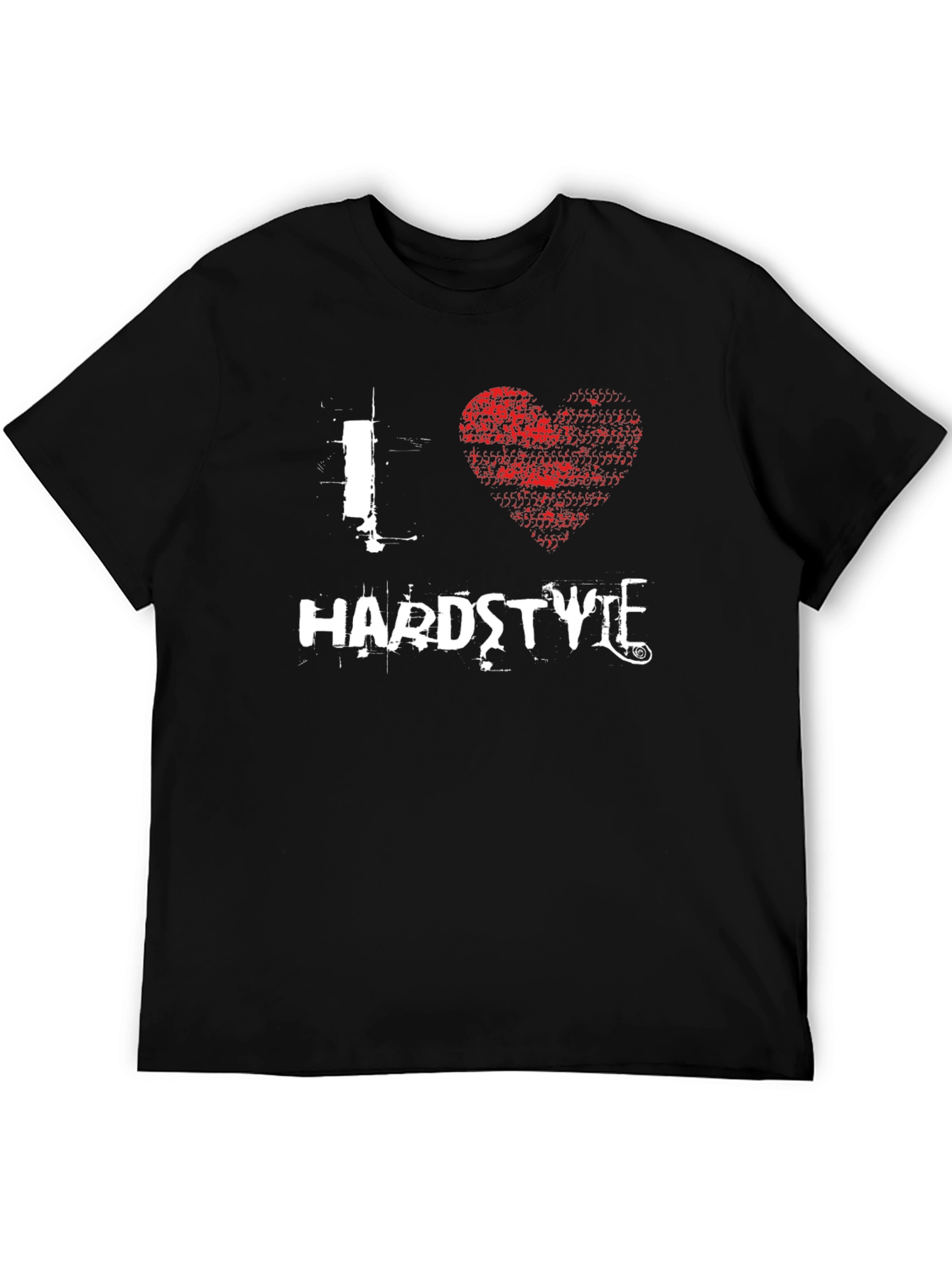 I Love Hardstyle T-Shirt Black Graphic Tee
