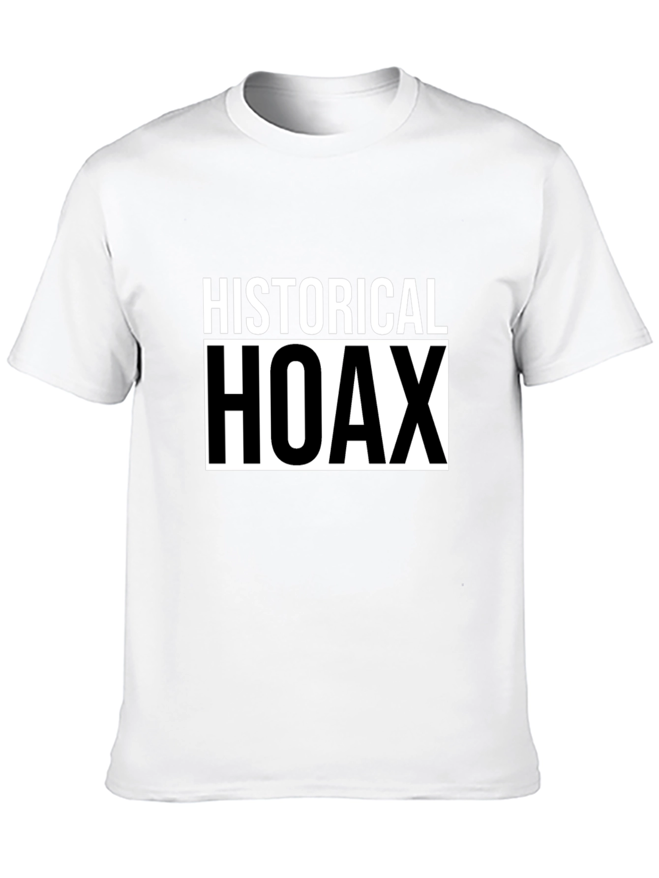 Historical Hoax Graphic T-Shirt - Black Casual Tee