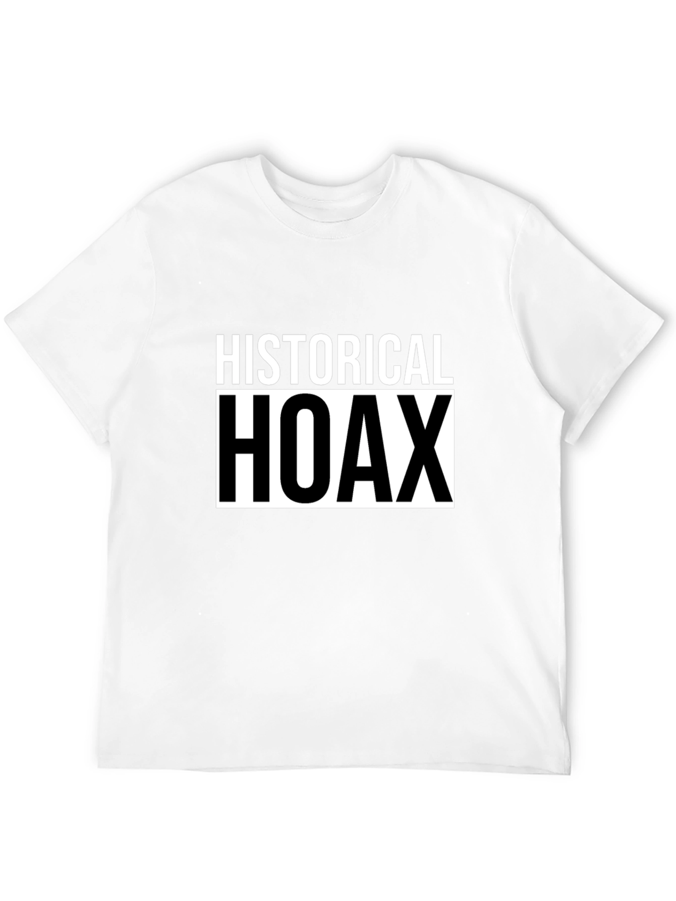 Historical Hoax Graphic T-Shirt - Black Casual Tee