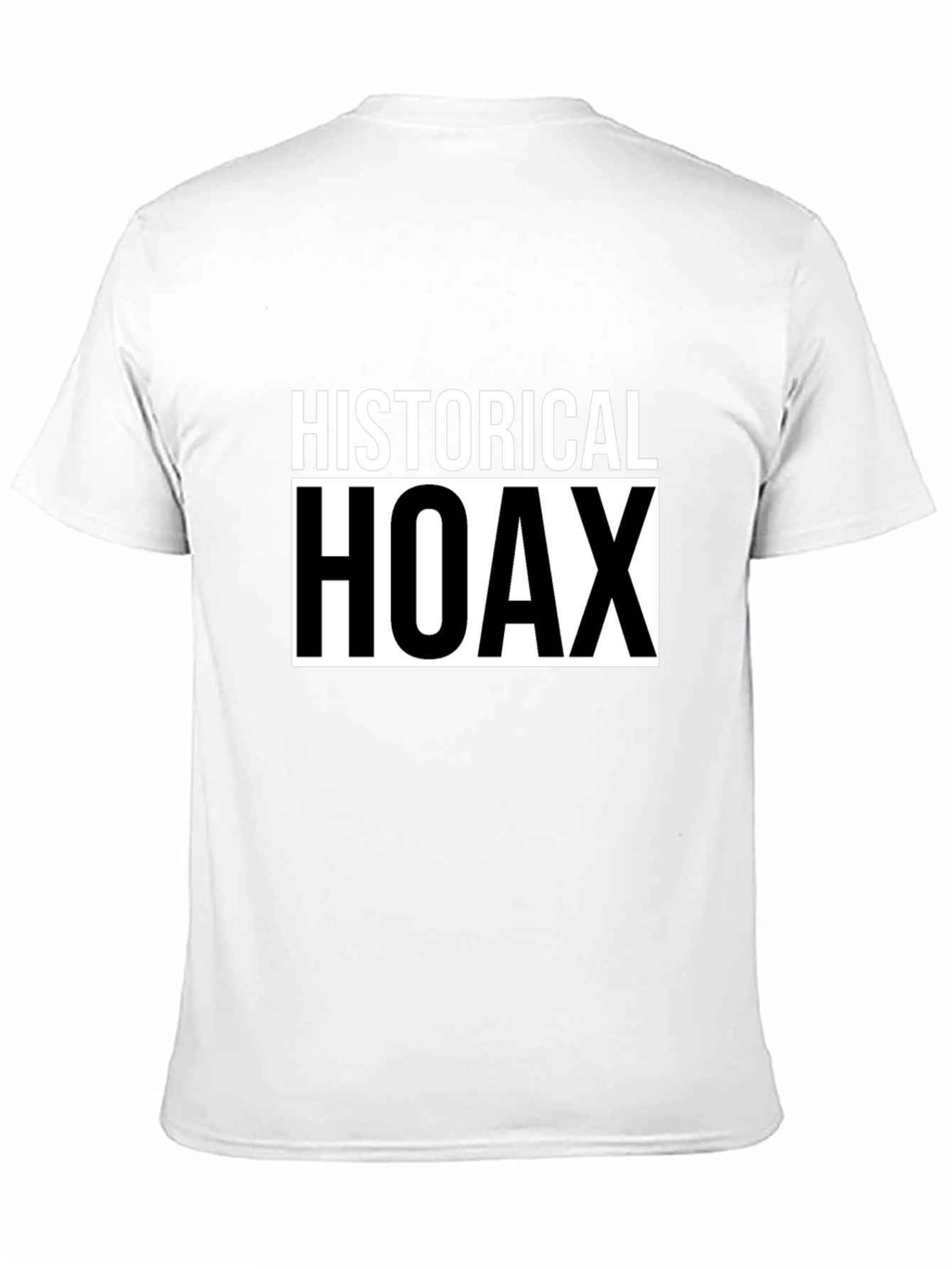 Historical Hoax Graphic T-Shirt - Black Casual Tee