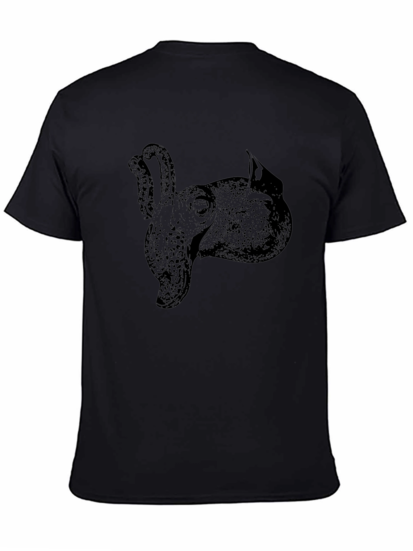 Cuttlefish Graphic Tee - Stylish Black Cotton T-Shirt