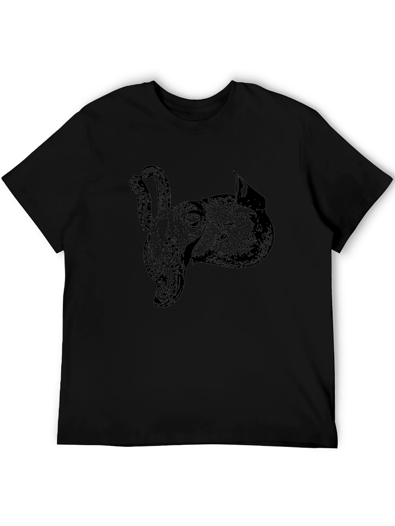 Cuttlefish Graphic Tee - Stylish Black Cotton T-Shirt