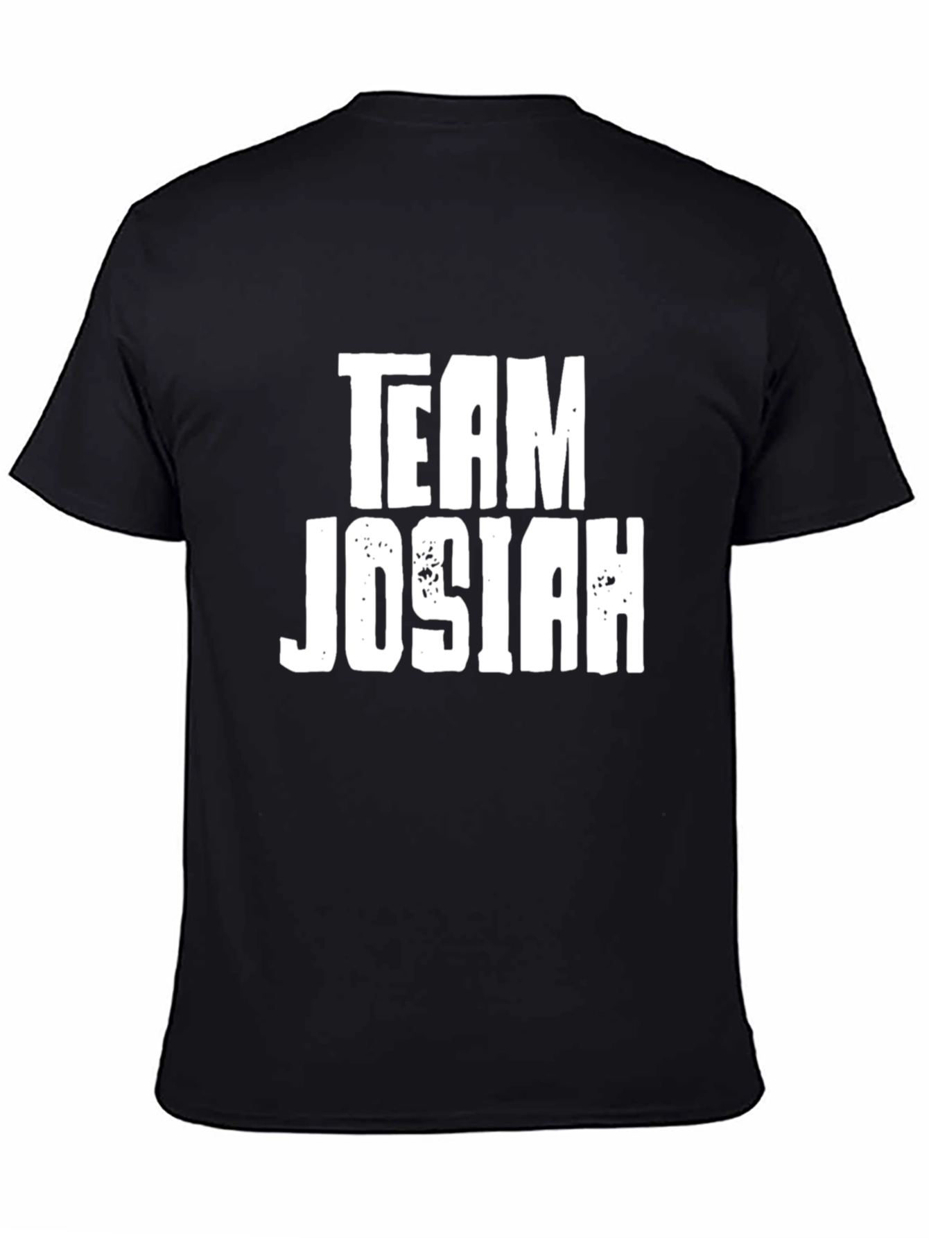 Team Josiah Black Cotton Graphic Tee Shirt