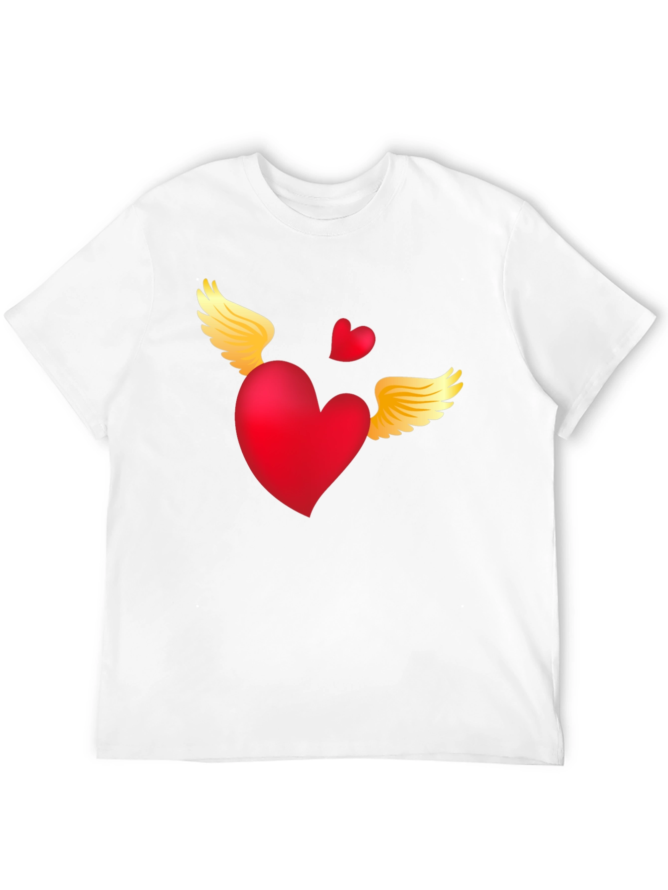 Heart with Wings Graphic Tee - Black