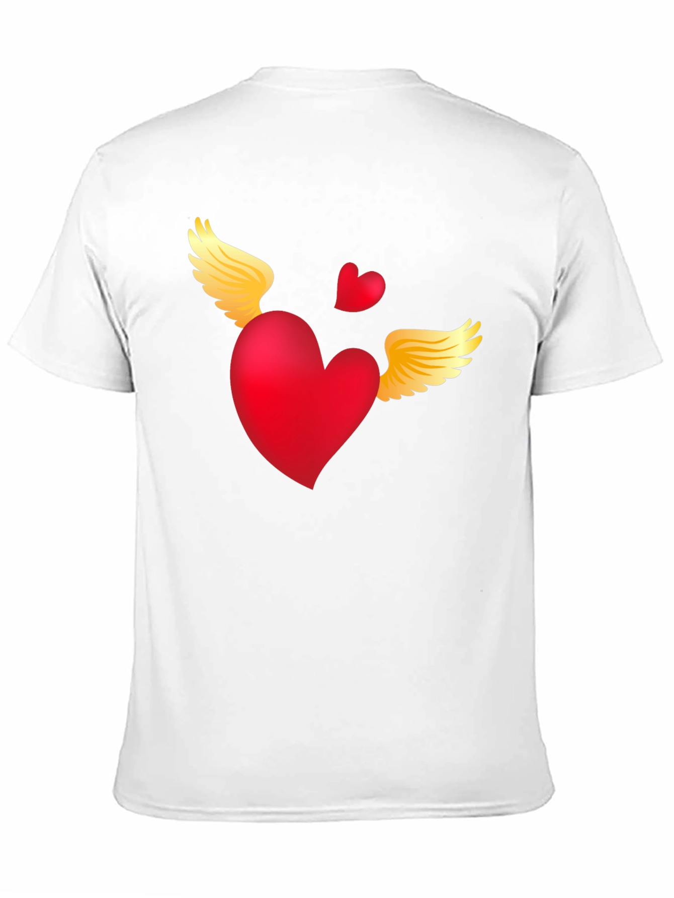 Heart with Wings Graphic Tee - Black