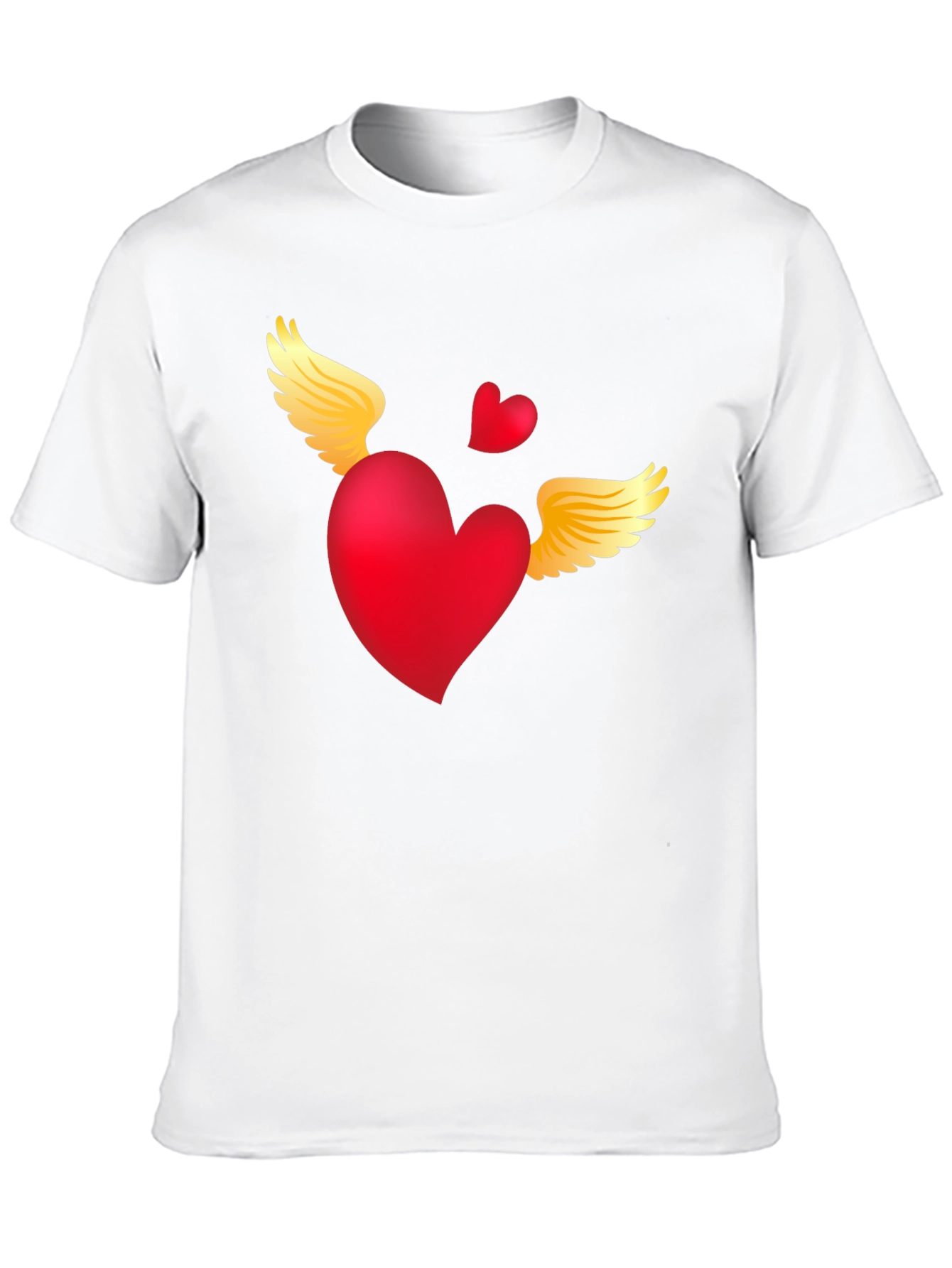 Heart with Wings Graphic Tee - Black