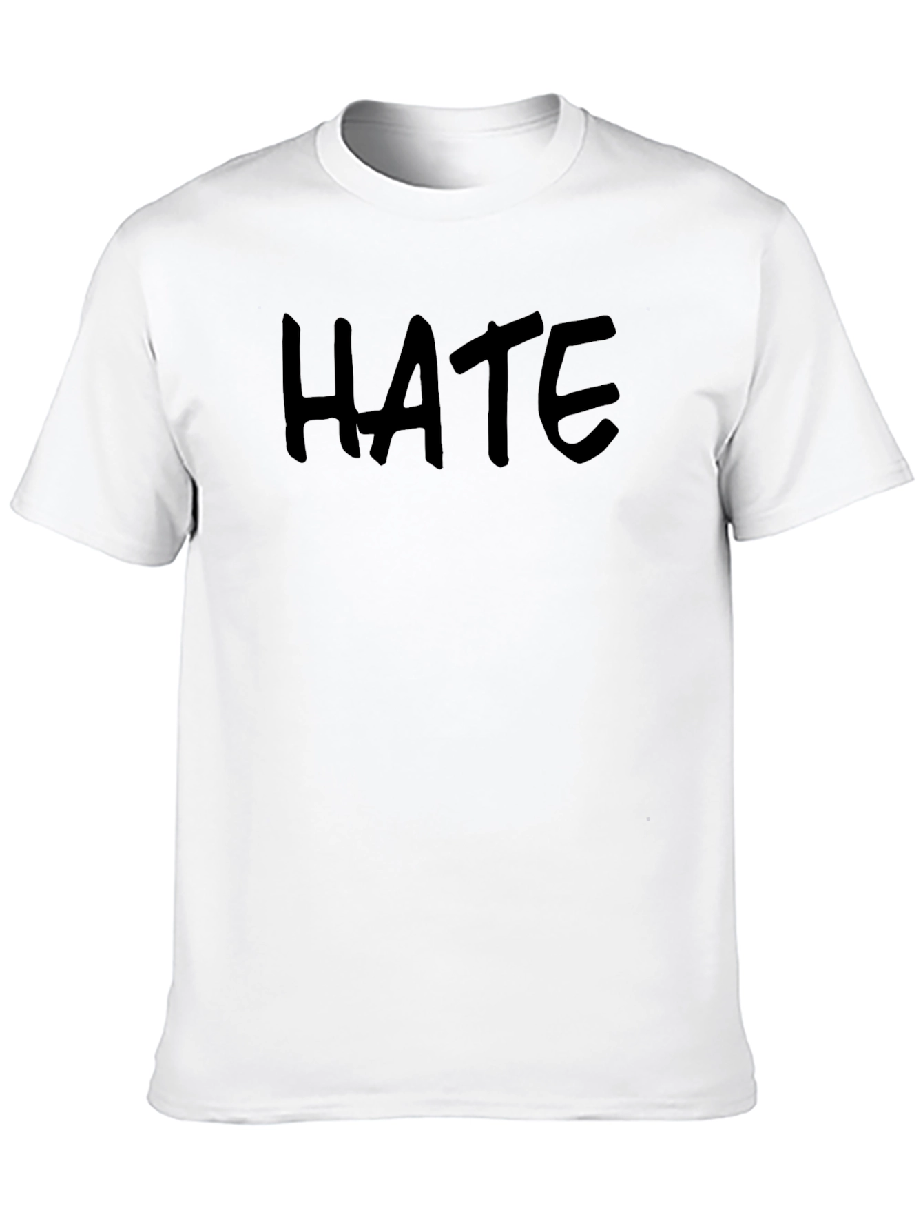 HATE Graphic Print Black T-Shirt