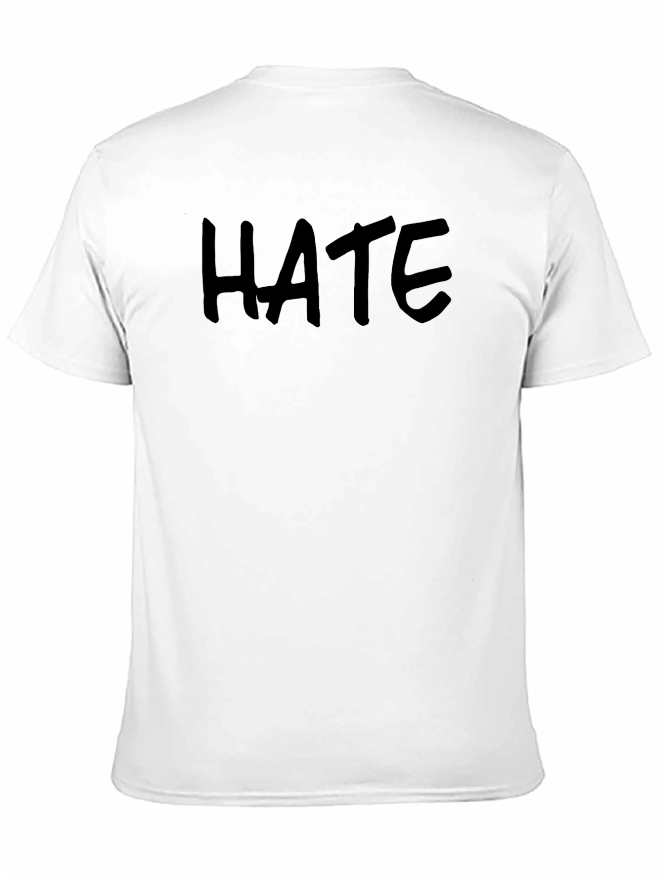 HATE Graphic Print Black T-Shirt