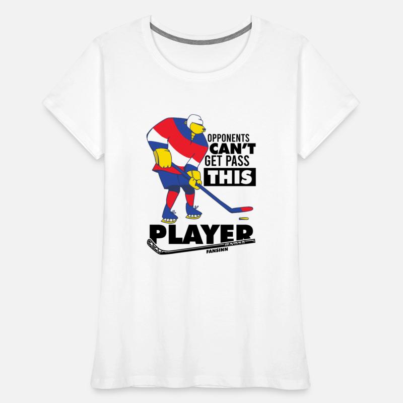 Polar bear plays ice hockey