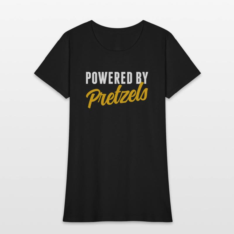 Powered By Pretzels Humor Soft Pretzel Lover
