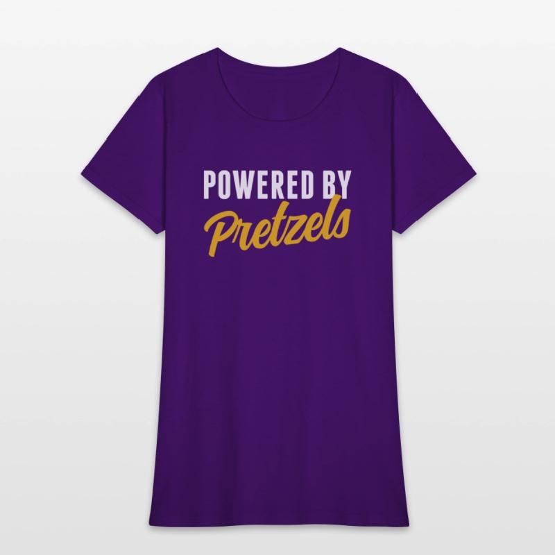 Powered By Pretzels Humor Soft Pretzel Lover