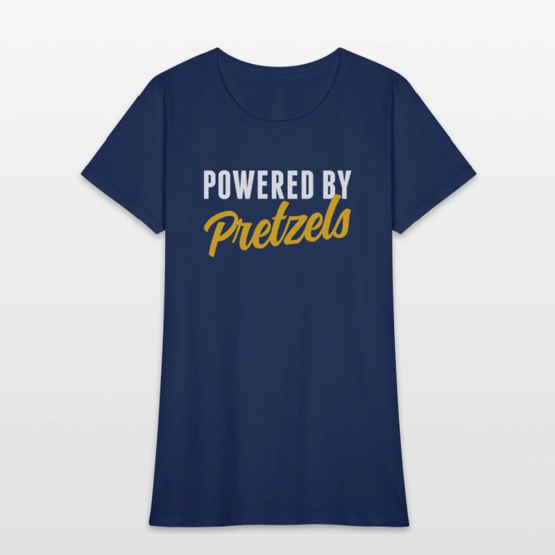 Powered By Pretzels Humor Soft Pretzel Lover