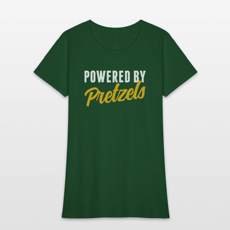 Powered By Pretzels Humor Soft Pretzel Lover