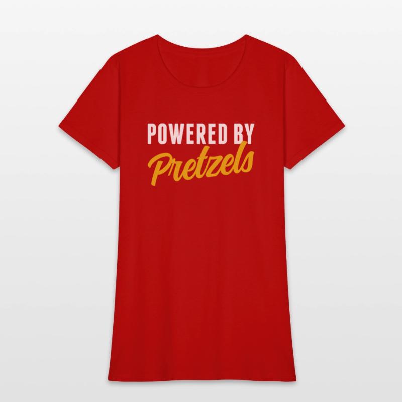 Powered By Pretzels Humor Soft Pretzel Lover