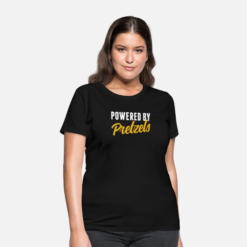 Powered By Pretzels Humor Soft Pretzel Lover