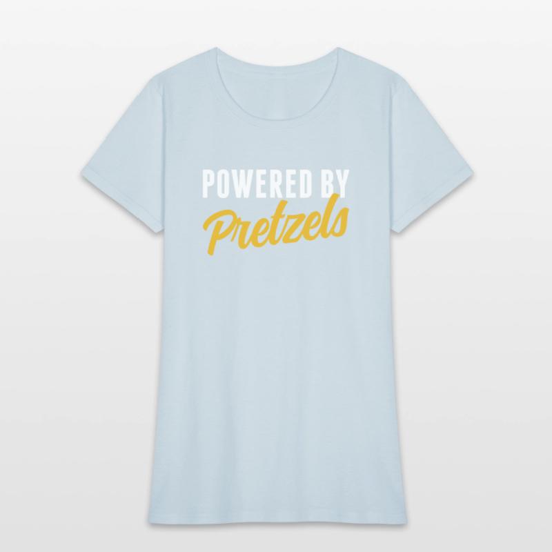Powered By Pretzels Humor Soft Pretzel Lover