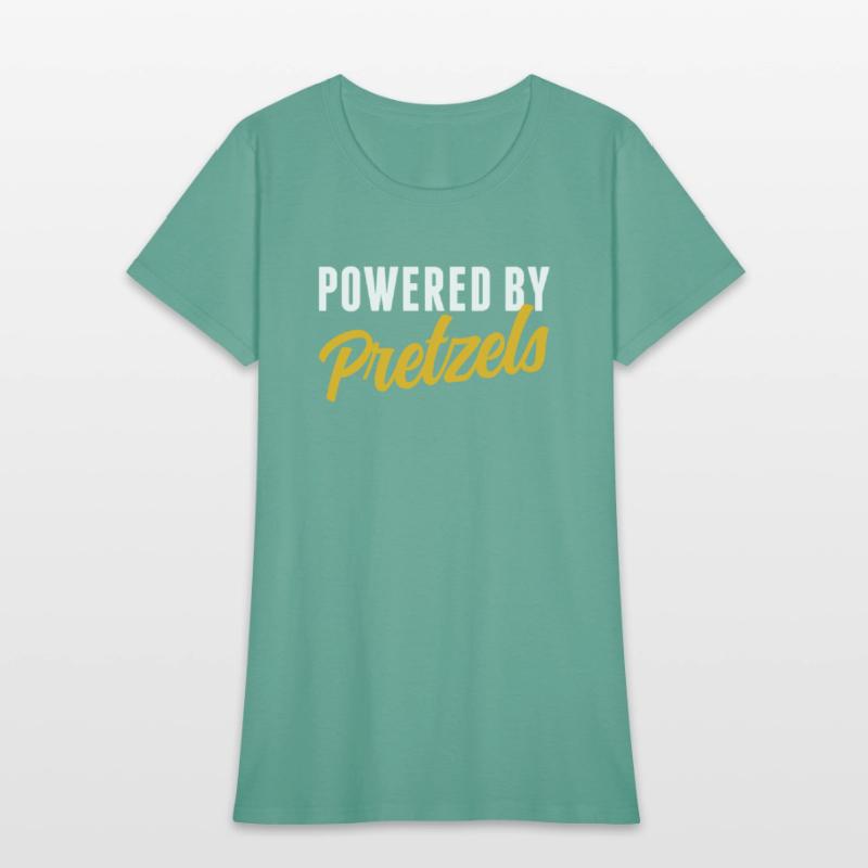 Powered By Pretzels Humor Soft Pretzel Lover