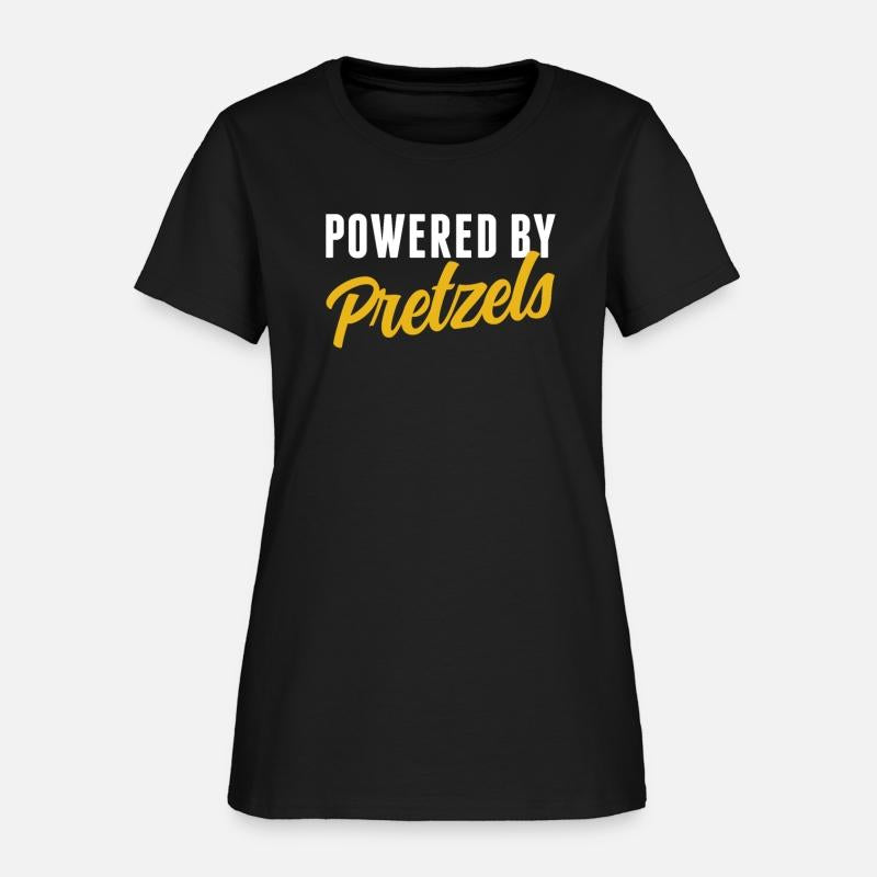 Powered By Pretzels Humor Soft Pretzel Lover