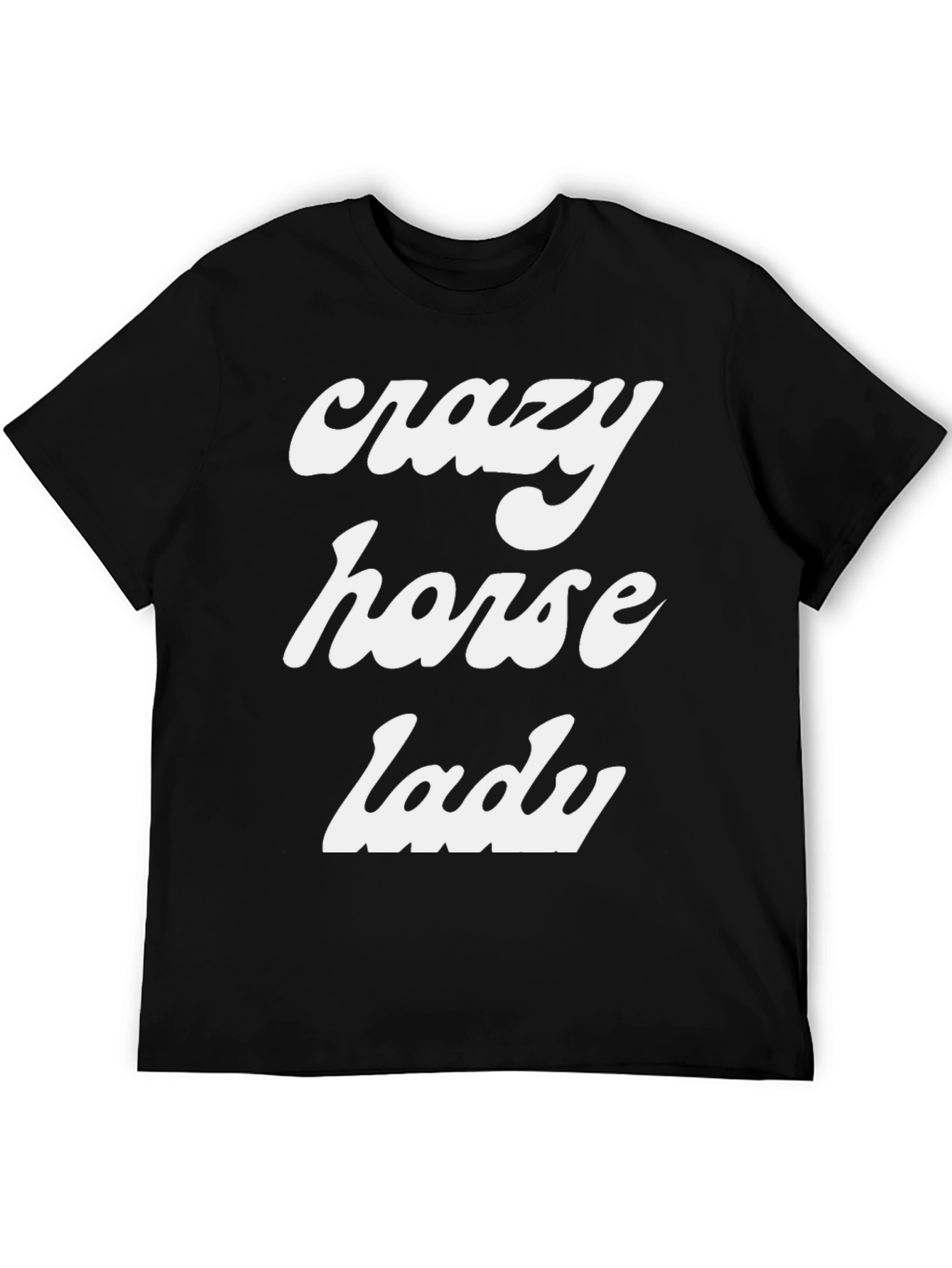 Crazy Horse Lady Tee - Novelty Graphic T-Shirt