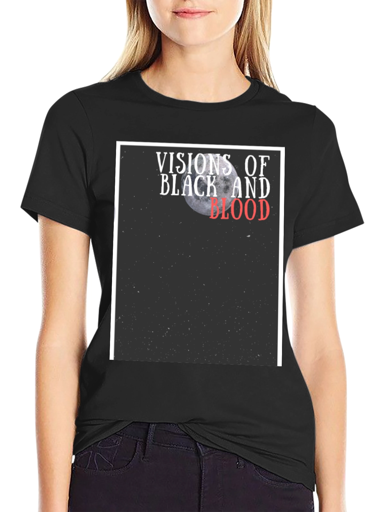 Visions of Black and Blood Graphic Tee